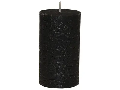 Obrázek produktu pro Svícen "Rustic" s černoouhlou svíčkou, výška 9 cm