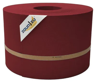 Produktbild von Sichtschutzstreifen zaun|zu PREMIUM 50m Rolle PP Zaunblende für Doppelstabzaun Bordeauxrot, 50m
