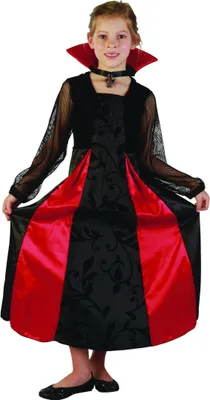 Imagen del producto de Disfraces de vampiro para niña, talla M, para edades de 7 a 9 años (120-130 cm)