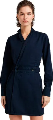 Produktbild von G-star Wrap Langarmkleid Blau L Frau Blau L