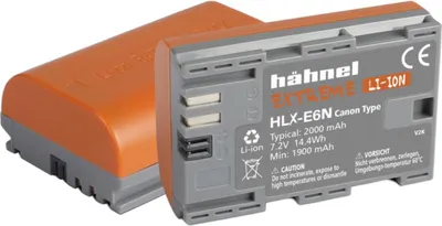 Produktbild von Haehnel HLX-E6N Lithium Ionen (Li-Ion) Akku fÃ1/4r Digitalkamera, 2000 mAh Kapazität, Akkutyp Canon LP-E6