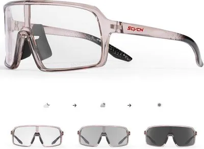 Produktbild von Sportbrille Fotochromatisch UV400 - Leichte Fahrradbrille für Herren und Damen