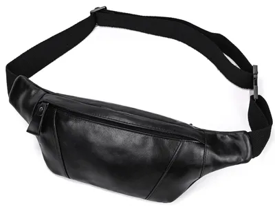 Image de Poche de ceinture en cuir pour hommes et femmes, avec bandoulière réglable