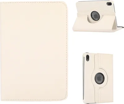 Immagine prodotto di Per Apple iPad Mini 2024 8,3" / Mini 6 2021 Custodia in Pelle finta con rotazione a 360° Bianco