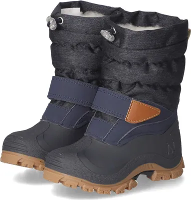 Productafbeelding van Lurchi Finn kinderschoenen, jongens, winterlaarzen met klittenbandsluiting, blauw, geschikt voor vrijetijdskleding, schoenmaat: 27 EU
