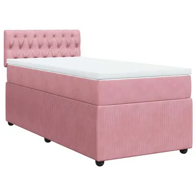 Produktbild von vidaXL Boxspringbett mit Matratze Rosa 80x200 cm Samt