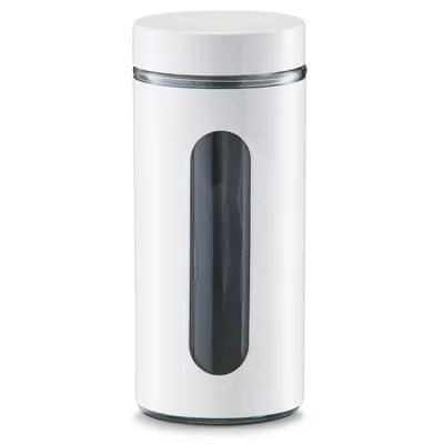 Produktbild von Zeller Vorratsglas, 1200 ml, weiß - Ø10,2x23; 19792