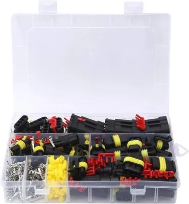Image de Kit de connecteurs électriques - 352 pièces - Accessoires industriels pour voitures, motos et scooters