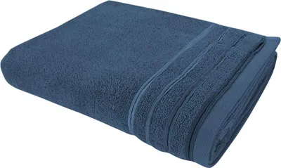 Image de WohnDirect Serviette douce JASMINA Bleu 50 x 100 cm