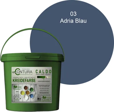 Produktbild von Contura BeGreen 1Kg. Kreidefarbe Shabby Chic Möbellack - 03 Adria Blau