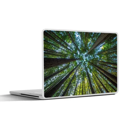 Produktbild von MuchoWow® Laptop Aufkleber Sticker Cover Wald - Laub - Bäume 31x22.5 cm - Laptop-Deko