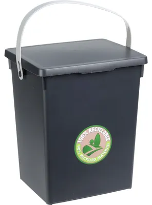 Zdjęcie produktu dla Pojemnik na odpady organiczne z plastiku z recyklingu, 5,5 l