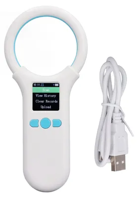 Obrázok produktu pre Čítačka mikročipov pre zvieratá, prenosný skener mikročipov pre domáce zvieratá, 134,2 kHz/125 kHz, nabíjanie cez USB