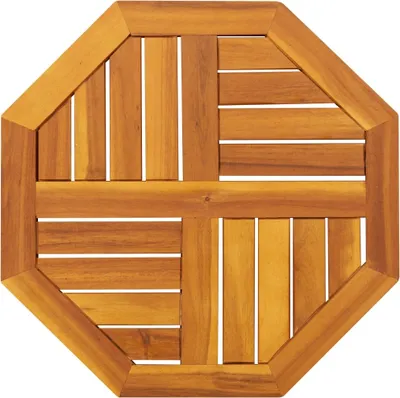 Produktbild von Eleganter Tischplatte 50x50x2 cm Achteckig Massivholz Akazie GermanyMöbel 16289 - Tischplatten