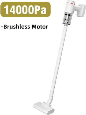 Immagine prodotto di Aspirapolvere portatile per auto e casa - Aspirapolvere senza fili a batteria - Potenza di aspirazione 14.000 Pa - Motore brushless - Ricaricabile - Rosso
