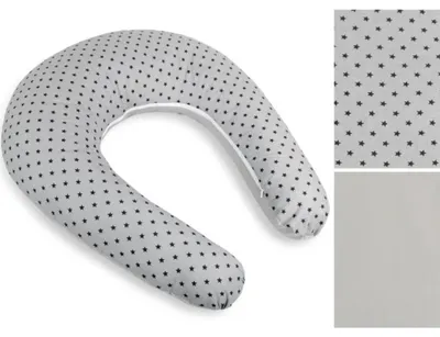 Obrázok produktu pre Obal na dojčiaci vankúš so zipsom – obvod 180 cm – sivý
