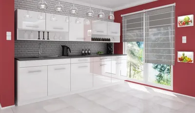 Obrázek produktu pro Kuchyňská linka VANESSA 260/260 - Bílý lesk