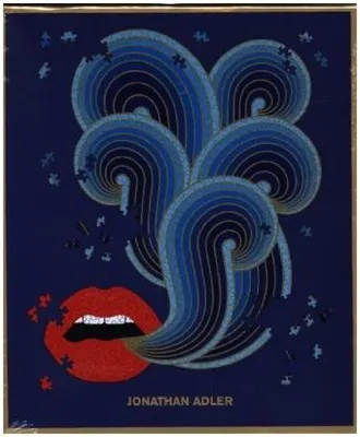 Zdjęcie produktu dla GALISON Shape Metallic Puzzle Jonathan Adler: Lips 750 elementów