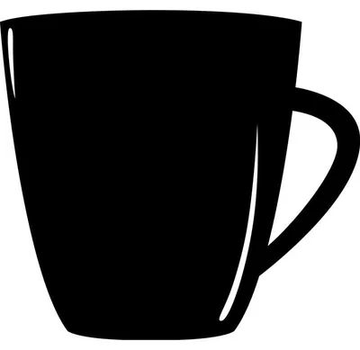 Produktbild von Kreidetafel-Aufkleber – abwischbare Wandaufkleber – Kaffeetasse – 30 x 35 cm