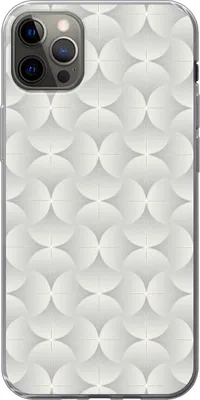 Produktbild von MuchoWow® Handyhülle Schutzhülle Hülle für Telefoonhoesje iPhone 13 Pro Max Muster - Silber - Retro Silikon Softcase Handy Hülle - Mobiltelefon