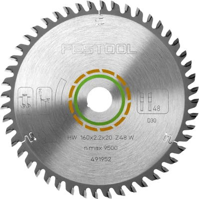 Produktbild von Kreissägeblatt HW 160x2,2x20 W48 WOOD FINE CUT