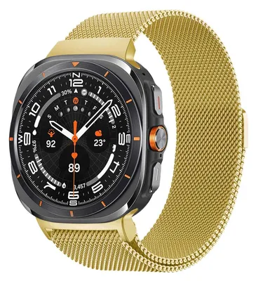 Imagen del producto de Correa milanesa magnética para Samsung Galaxy Watch Ultra 2 (2026) / Ultra (2024/2025) - Dorado