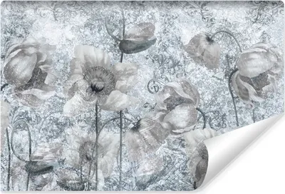 Produktbild von Muralo Selbstklebende Fototapete Für Wohnzimmer BLUMEN Ornamente Beton Abstraktion Vintage Br. 405cm x Hö. 270cm