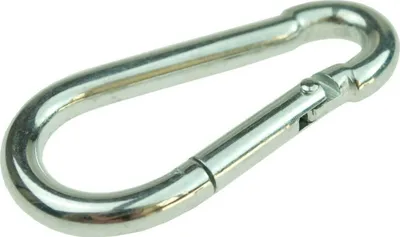 Obrázok produktu pre 8 hasičských karabín 9 x 90 mm karabín z pozinkovanej ocele DIN 5299