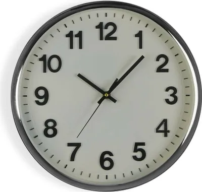 Immagine prodotto di Orologio da parete Versa in plastica bianca 4,8 x 32 x 32 cm