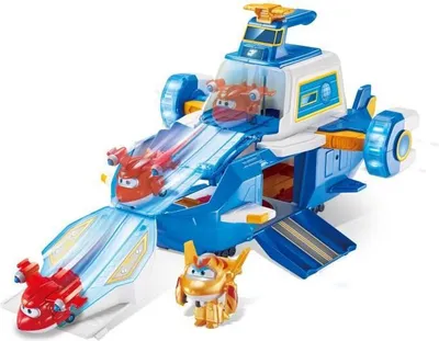 Produktbild von Großes SuperWings-Crewflugzeug + 2 Figuren Golden Boy und Jett Dżetek