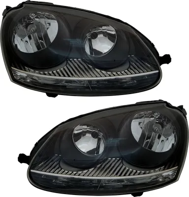 Produktbild von TYC Scheinwerfer für VW Golf 5 in GTI Schwarz Optik H7 Halogen Jetta 3 1K 2003-2