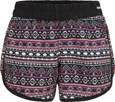 Produktbild von LASCANA Badeshorts schwarz-bunt Größe 50