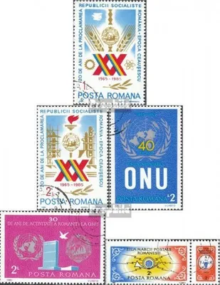 Produktbild von Briefmarken Rumänien 1985 Mi 4169-4170,4200, 4201,4208Zf (kompl.Ausg.) gestempelt Sondermarken
