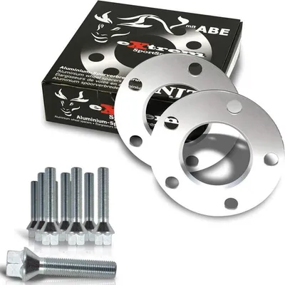 Produktbild von BMW Spurplatten Spurverbreiterung 2x 5mm = 10mm LK 5x120 NLB 72,6mm Radschrauben