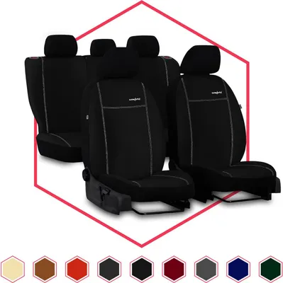 Produktbild von Sitzbezüge Auto Universal Schonbezug Autositzbezüge Bezüge für Bezug Schwarz Set