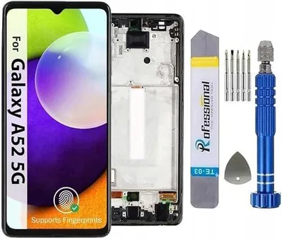 Zdjęcie produktu dla Wyświetlacz oled do samsung A52 5G A526 ekran LCD dotykowy czarny z narzędz