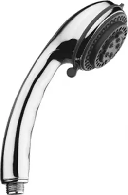 Produktbild von Handbrause Chrom 86 mm Durchmesser mit 3 Funktionen und Anti-Kalk-Düsen