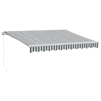 Obrázek produktu pro Ručně zatahovací markýza antracitová a bílá 300 x 250 cm