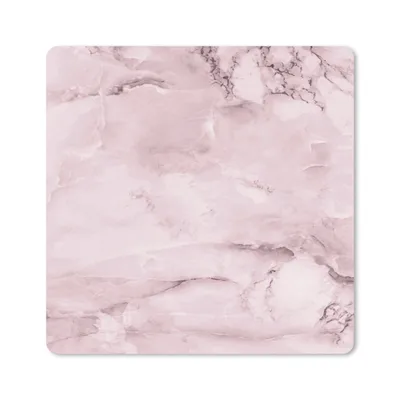 Produktbild von MuchoWow® Mauspad Mousepad Marmor - Rosa - Luxus 20x20 cm - Mousepads - Maus Mat - Pad - Mausunterlage - Desk Mat - Bureauartikeln