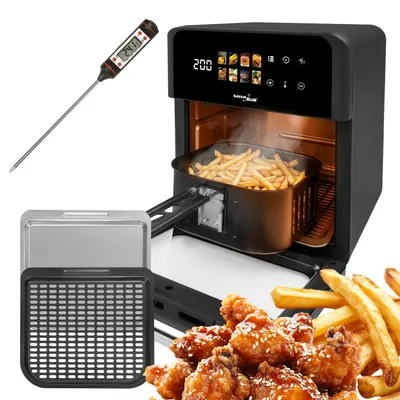 Produktbild von GreenBlue AIR FRYER Heißluftfritteuse 1800 W 10 l Fassungsvermögen 8 Programme Zubehör Timer GB950 + Thermometer/Fühler GreenBlue GB178