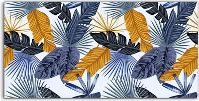 Produktbild von Coloray Canvas 120x60  Wandbild Leinwand Bilder Deko Palme Blätter Exotische Blatt