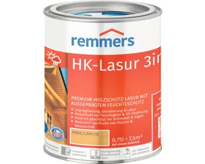 Zdjęcie produktu dla Remmers HK-Lasur sosna modrzew 750 ml