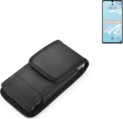 Produktbild von Holster Gürteltasche kompatibel mit Huawei P30 Pro Holster Gürtel Tasche wasserabweisend Handy Hülle Schutz Hülle Outdoor schwarz K-S-Trade