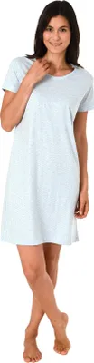 Produktbild von Damen Nachthemd kurzarm mit Minimalprint 191 214 90 904 ; rosa , 40