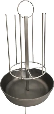 Produktbild von Tandoor Zubehör, Vertikale Spieße, Triton,  Gusseisen Pfanne, Set Diameter 27 cm, Set für Tandoor, Universale Spieße - Fleisch, Fisch, Geflügelte, Gemüse ...