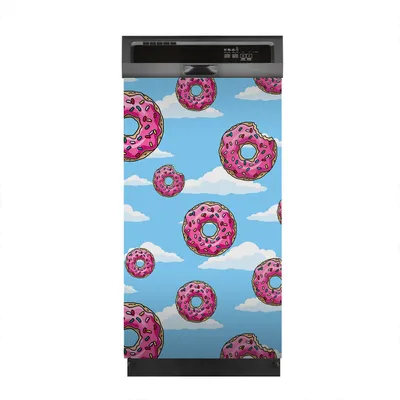 Produktbild von Aufkleber sticker 45x80 cm Dekorative folie Spülmaschine - Donuts Süßigkeiten
