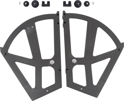 Produktbild von Home Kunststoff ausgehöhlt zwei Schichten Schuhschrank Regal Rack Halter Scharniere Zubehör (schwarz)