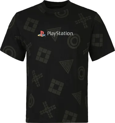 Produktbild von Playstation T-Shirt Herren PlayStation - Logo All Over Print schwarz S