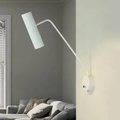 Produktbild von Wandlampe mit Schalter Weiß GU10 Metall Modern Wandleuchte