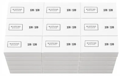 Produktbild von Mistero Milano BASIC 120/120 Nagel Polierblock Mini 90 Stück